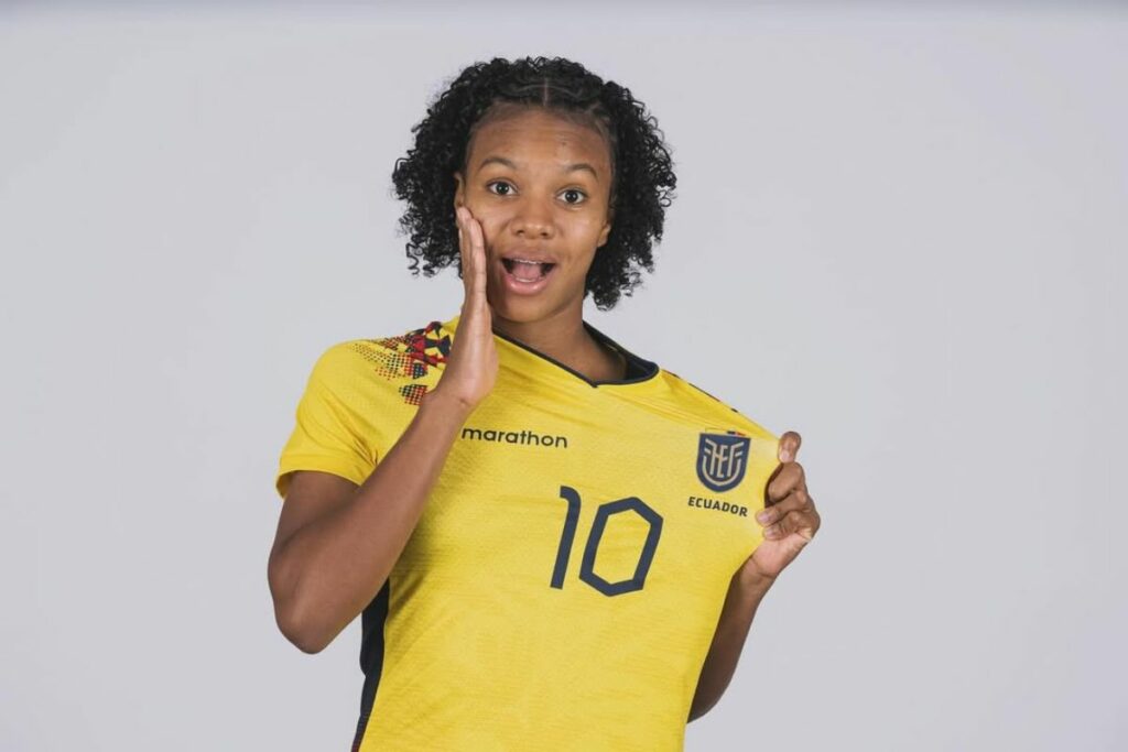 Doménica Arboleda en la previa del Mundial sub-17 de República Dominicana en 2024.
