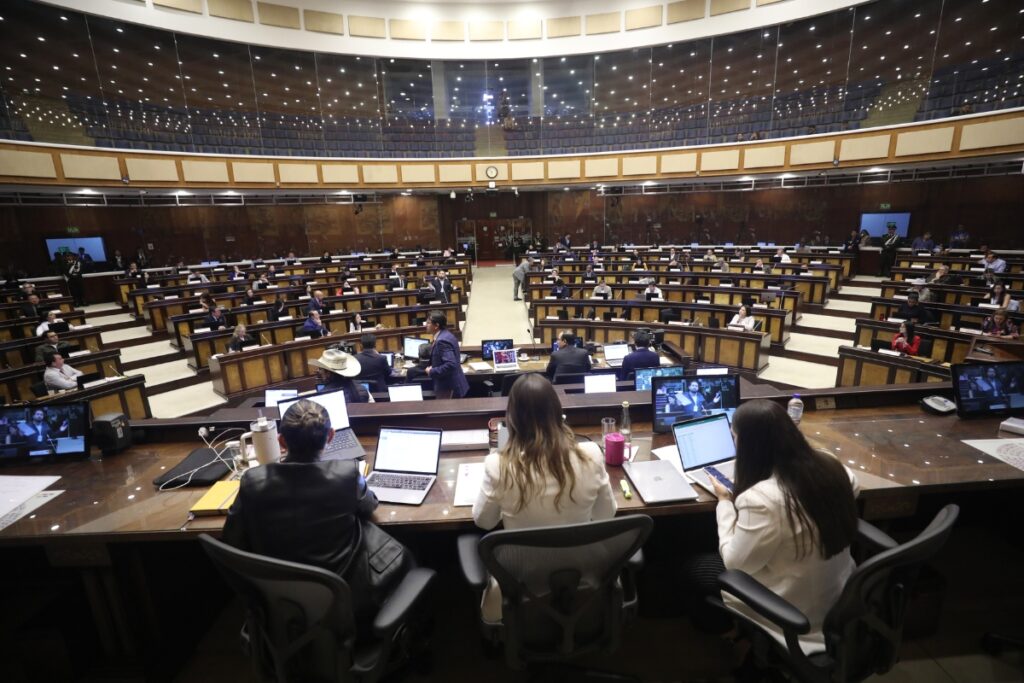 Sesión del Pleno de la Asamblea el pasado 16 de junio de 2025, cuando trató la Ley de Integridad Pública.