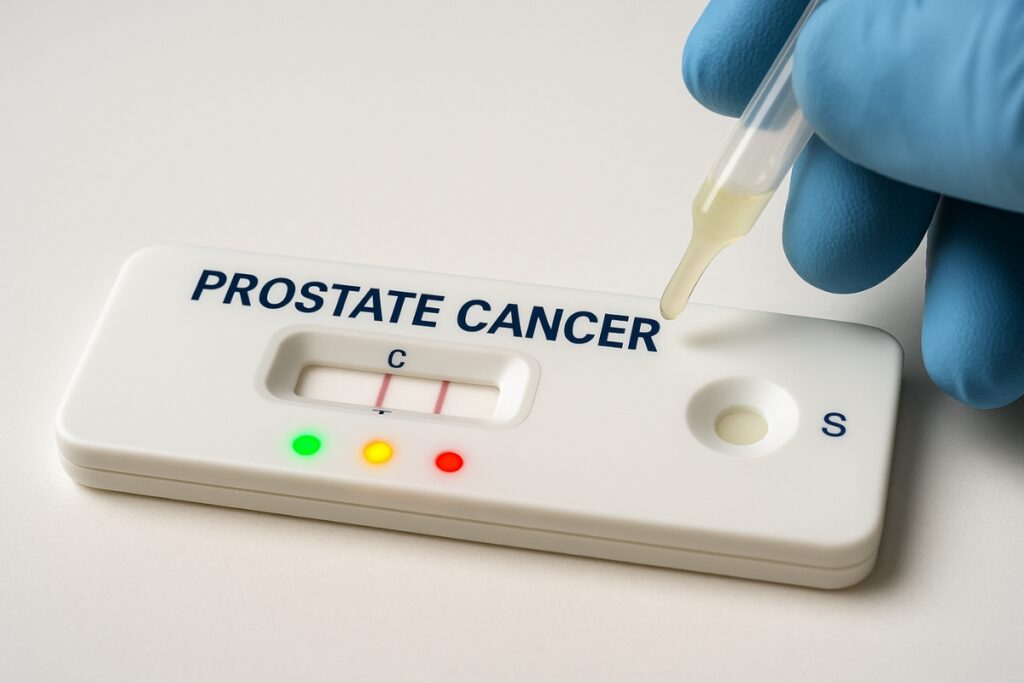 Imagen referencial de un test casero para prevenir el cáncer de próstata.