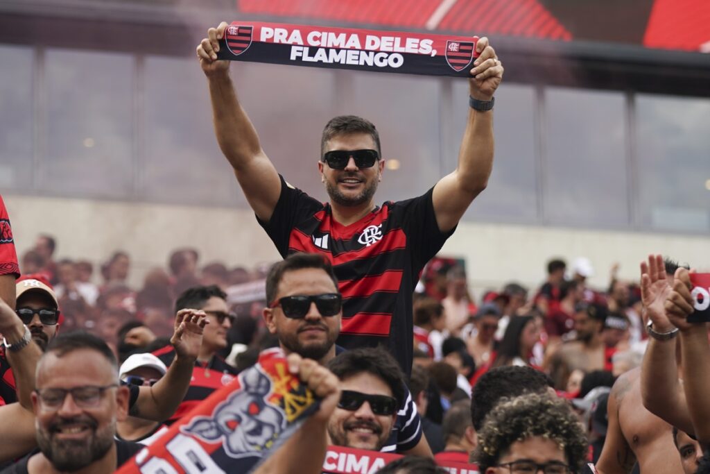 Afición del Flamengo durante un partido en el Mundial de Clubes.