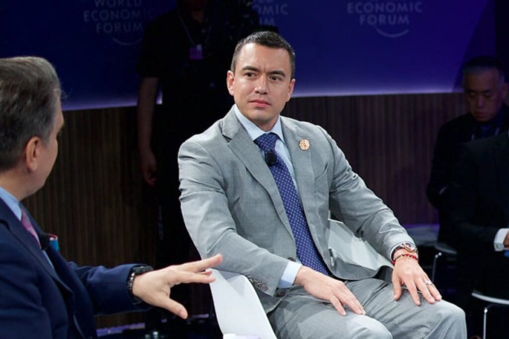 Daniel Noboa intervino en el Foro Económico Mundial, en China.