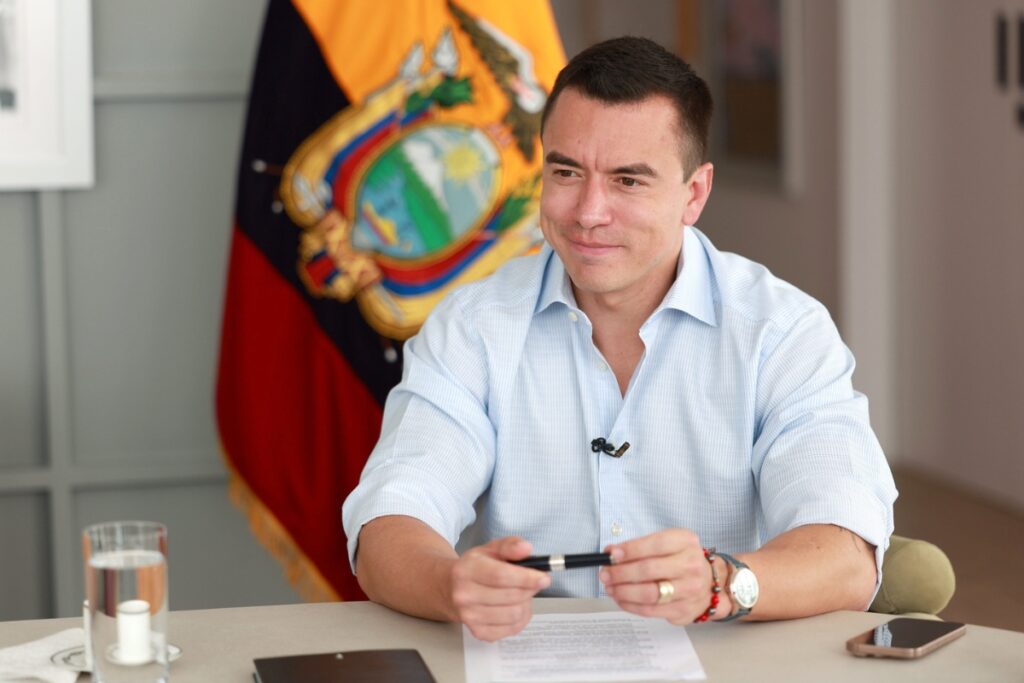 Daniel Noboa aseguró que no ocultarán irregularidades de Policía o Ejército.