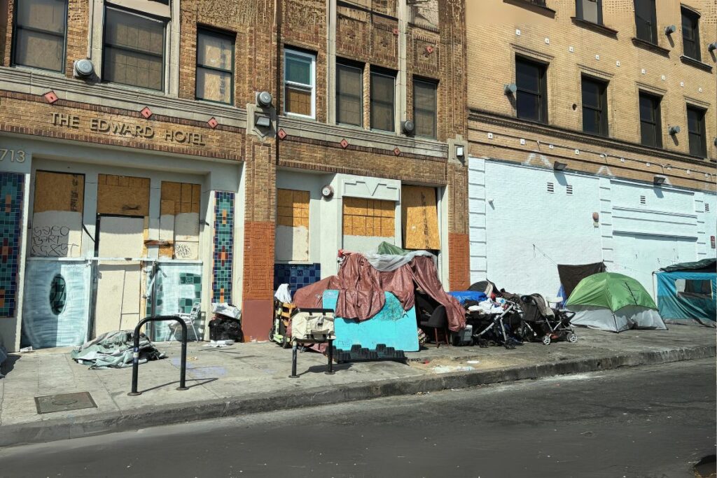 personas en situación de calle en los ángeles california personas sin hogar homeless