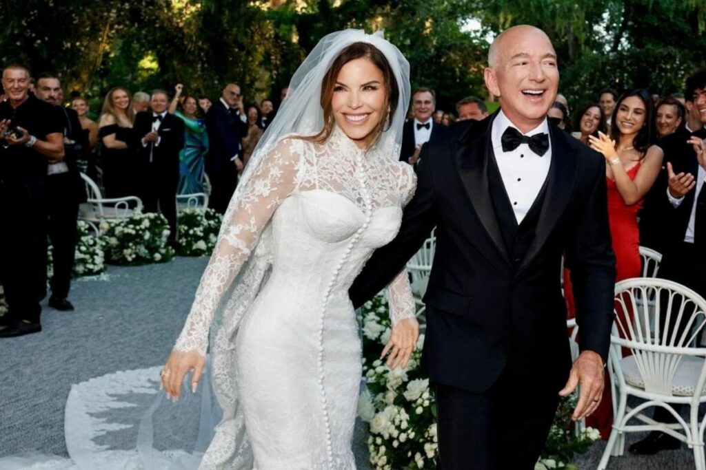 Jeff Bezos y Lauren Sánchez se casaron en una ceremonia millonaria que duró tres días