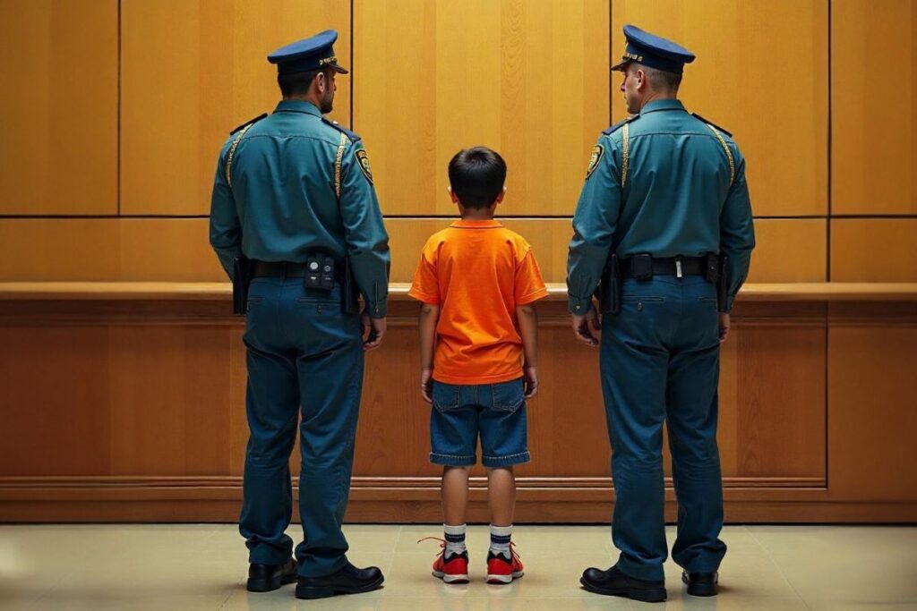 Imagen referencial de niños juzgados como adultos.
