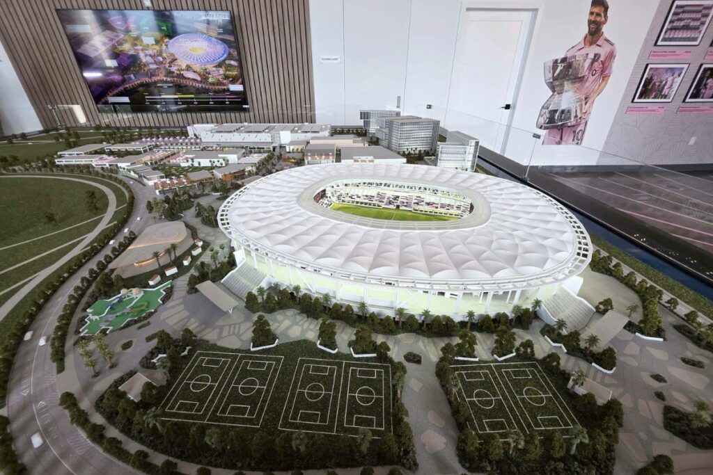 Maquete del Freedom Park, el nuevo Estadio del Inter Miami.