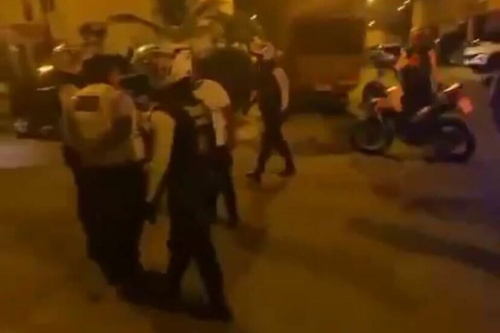 Un operativo de tránsito se encargaba de un conductor ebrio.