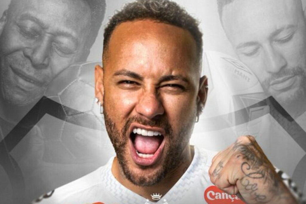 El brasileño Neymar continuará en Santos hasta finales del 2025.