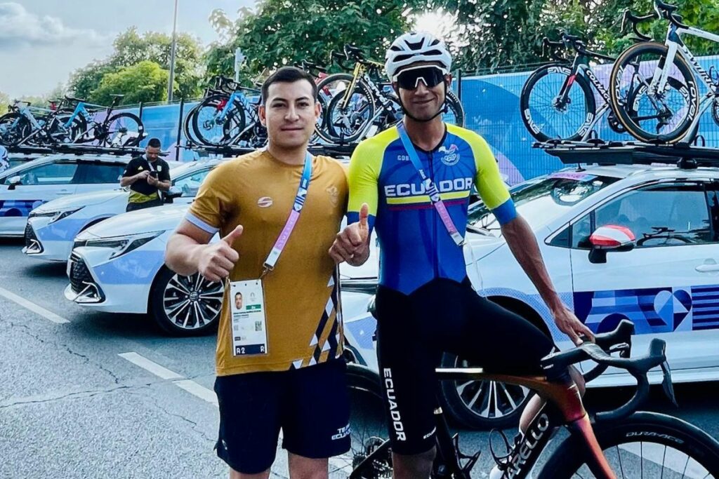Patricio Aguilar y Jhonatan Narváez en los Juegos Olímpicos París 2024.