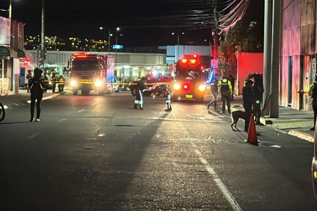 un artefacto explosivo estalló en el norte de Quito.
