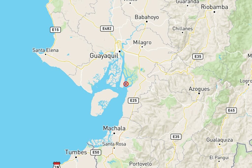 El temblor se registró en Guayas.