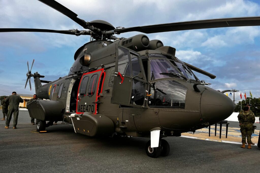 Uno de los helicópteros entregados al Ejército