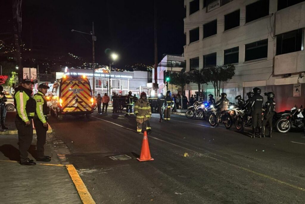 La detonación del explosivo se produjo en las calles Logroño y Av. De la Prensa, en el norte de Quito