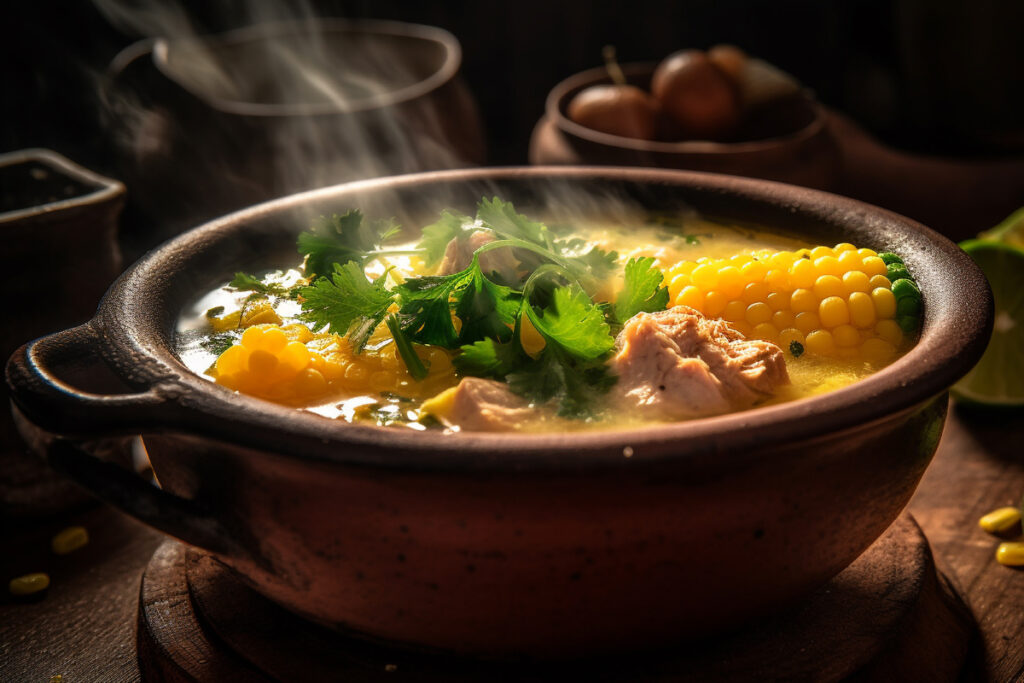 ¿Buscas un plato reconfortante? Prueba este sancocho de cerdo casero.
