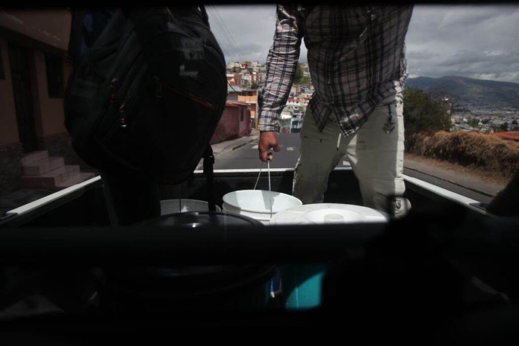 Seis parroquias del sur de Quito están sin agua potable.