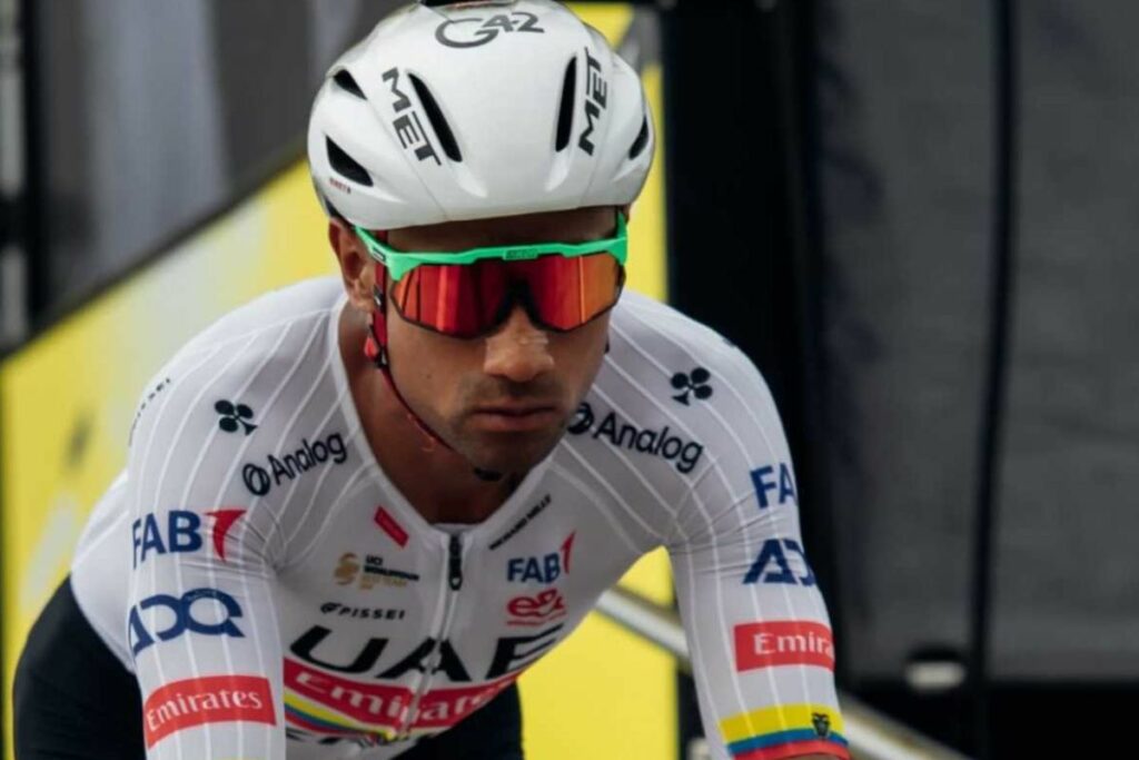 Jhonatan Narváez en su debut en el Tour de Francia.