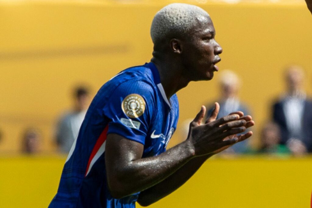 Moisés Caicedo, futbolista del Chelsea durante el Mundial de Clubes.