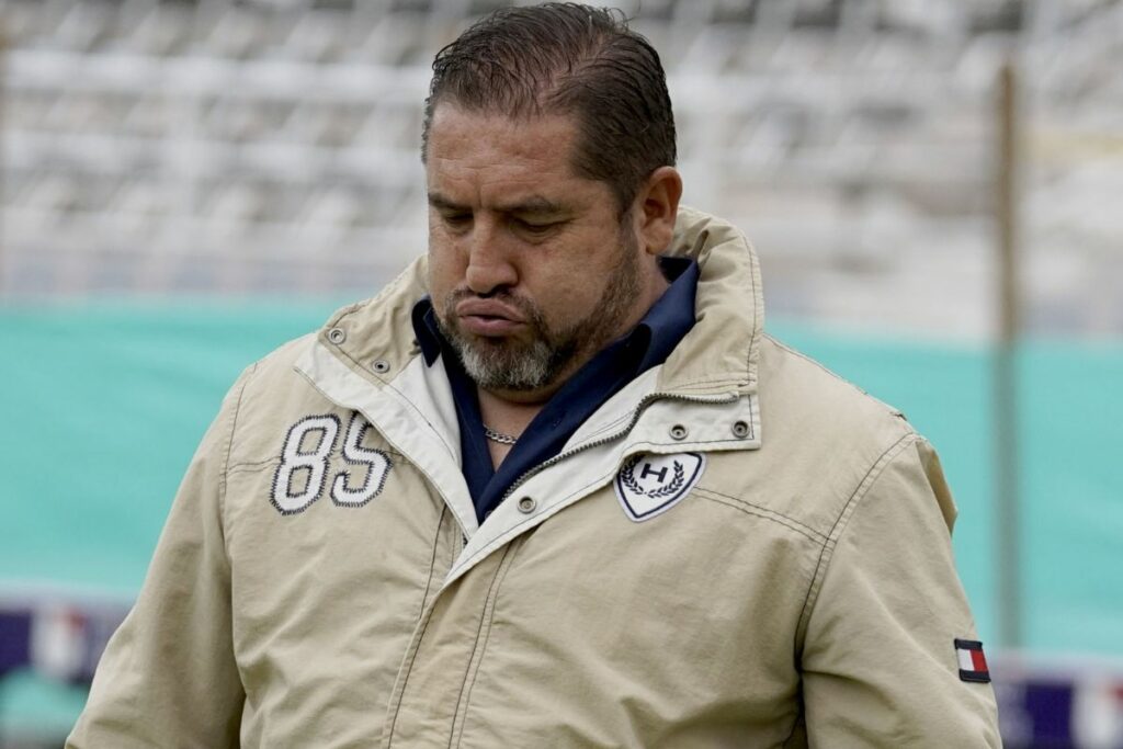 Juan Carlos Pérez, nuevo DT de El Nacional, en uno de sus partido como entrenador interino del club.
