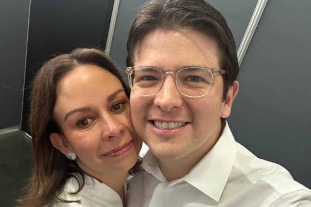María Claudia Tarazona junto a su esposo, el senador Miguel Uribe. Foto: Captura de la cuenta de IG de @maclaudiat