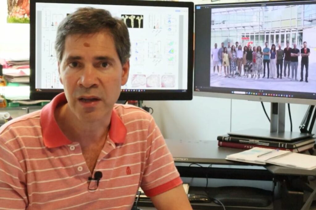 David Sancho, jefe del Laboratorio de Inmunobiología del CNIC , primer autor del estudio. Foto: Captura de pantalla de CNIC