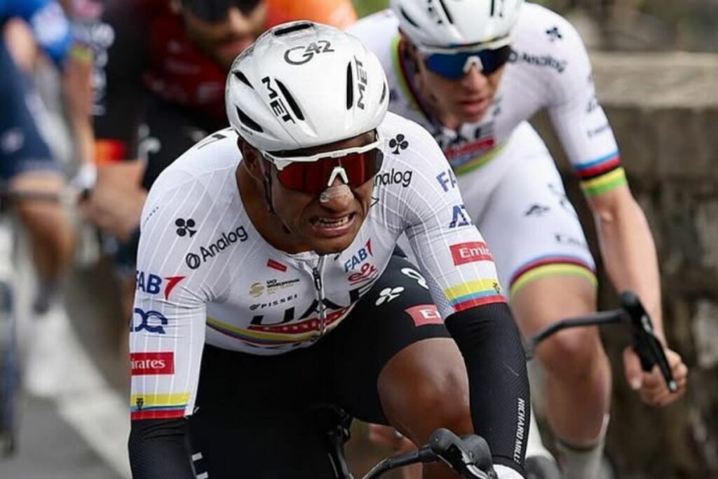 Jhonatan Narváez, del UAE, es el gran apoyo de Tadej Pogacar en el Tour de Francia 2025.