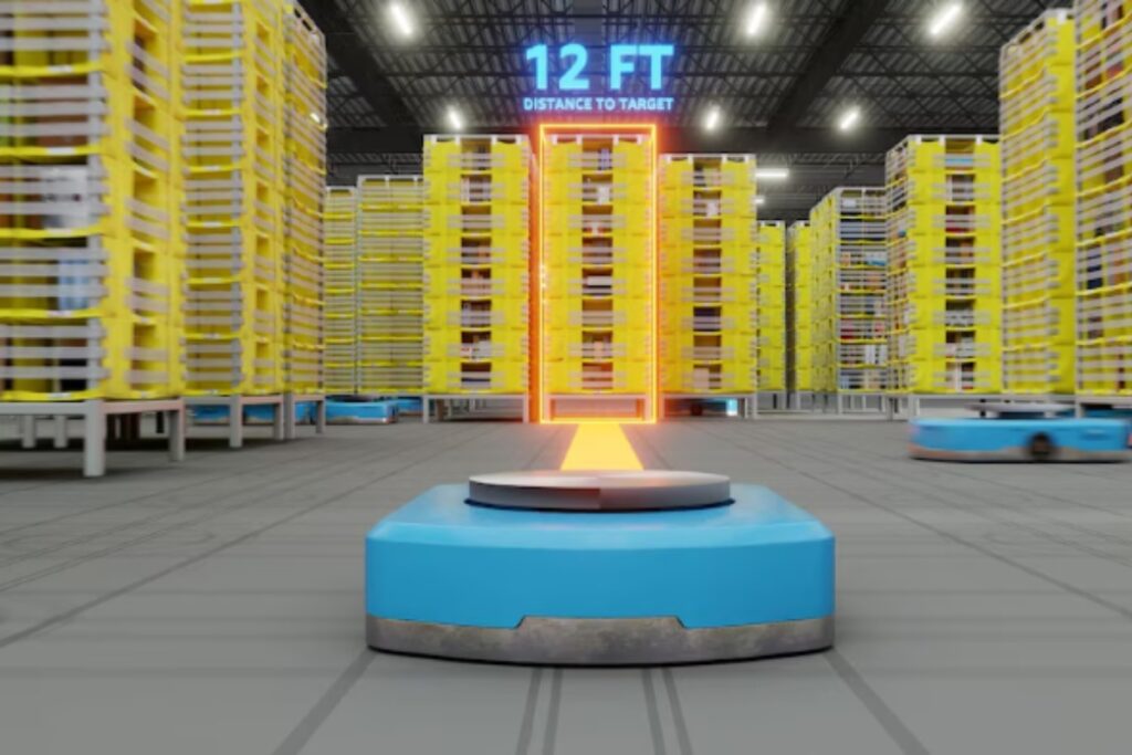 Hércules, el pequeño robot de los centros logísticos de Amazon. Foto: Amazon Robotics