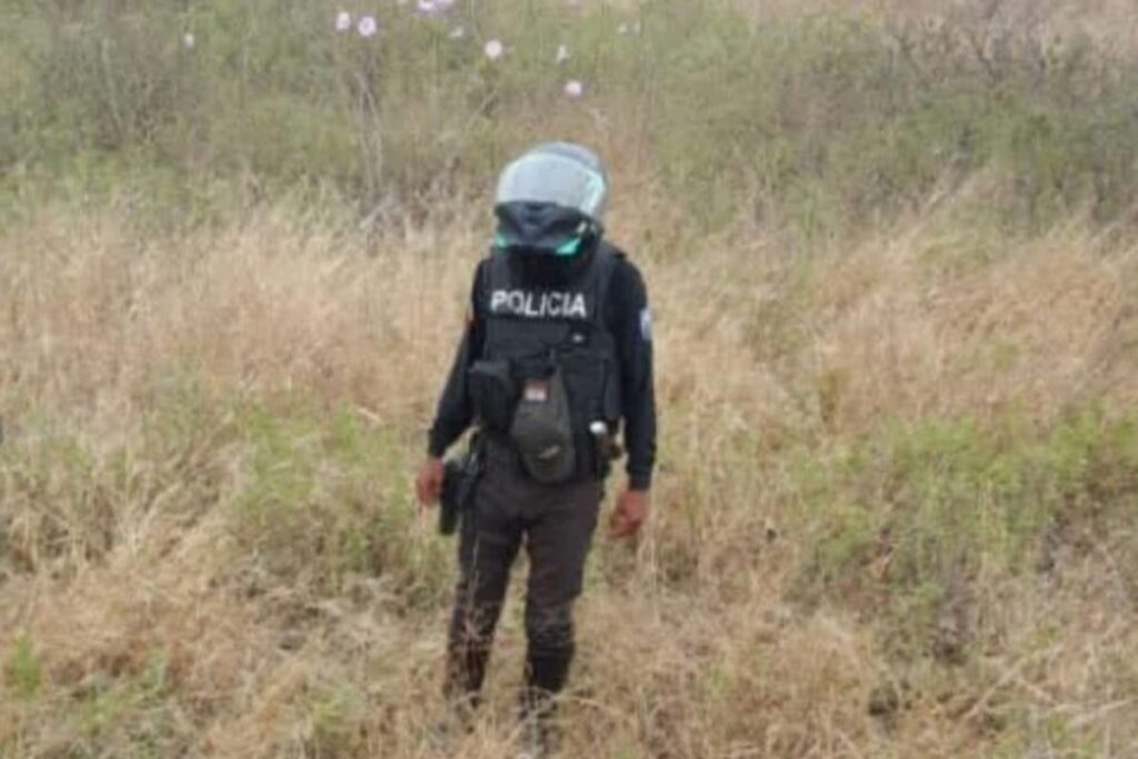 Uno de los gendarmes que estuvo en el hallazgo del cadáver.
