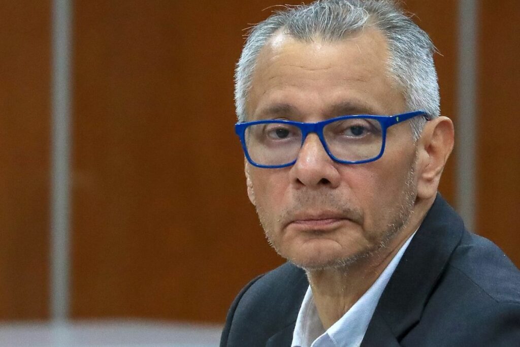 Jorge Glas en la audiencia por el caso Reconstrucción de Manabí.