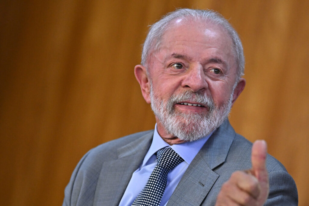 Lula da Silva, presidente de Brasil.