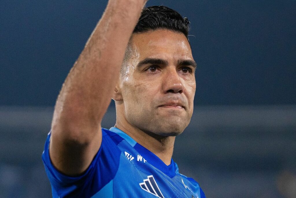 Radamel Falcao durante su etapa en Millonarios de Colombia.