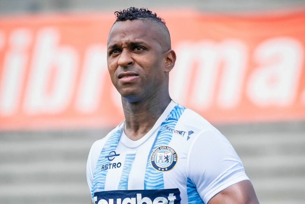 Miller Bolaños, jugador de Guayaquil City, es procesado por presunta intimidación.