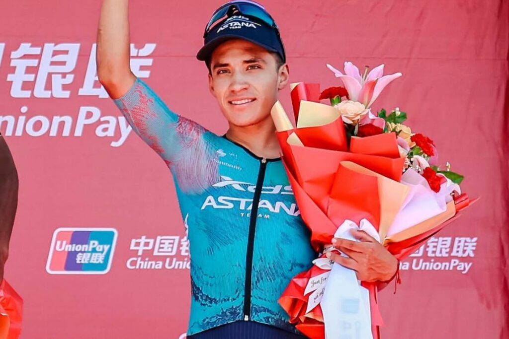 Martín López terminó tercero en el Tour de Qinghai.