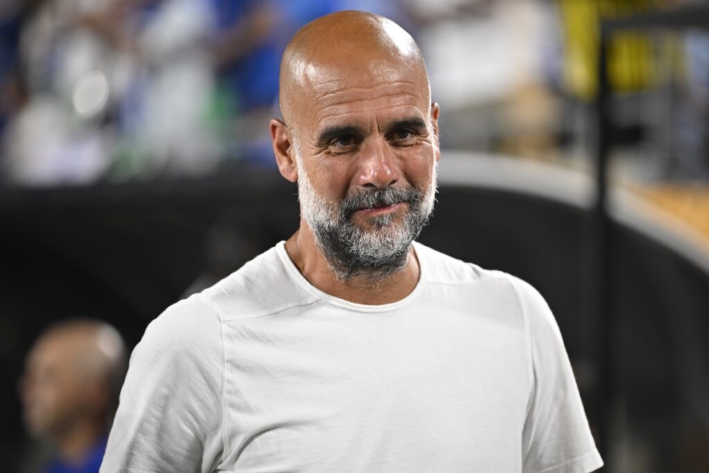 Pep Guardiola, DT del Manchester City, durante su partido ante el Al Hilal en el Mundial de Clubes.