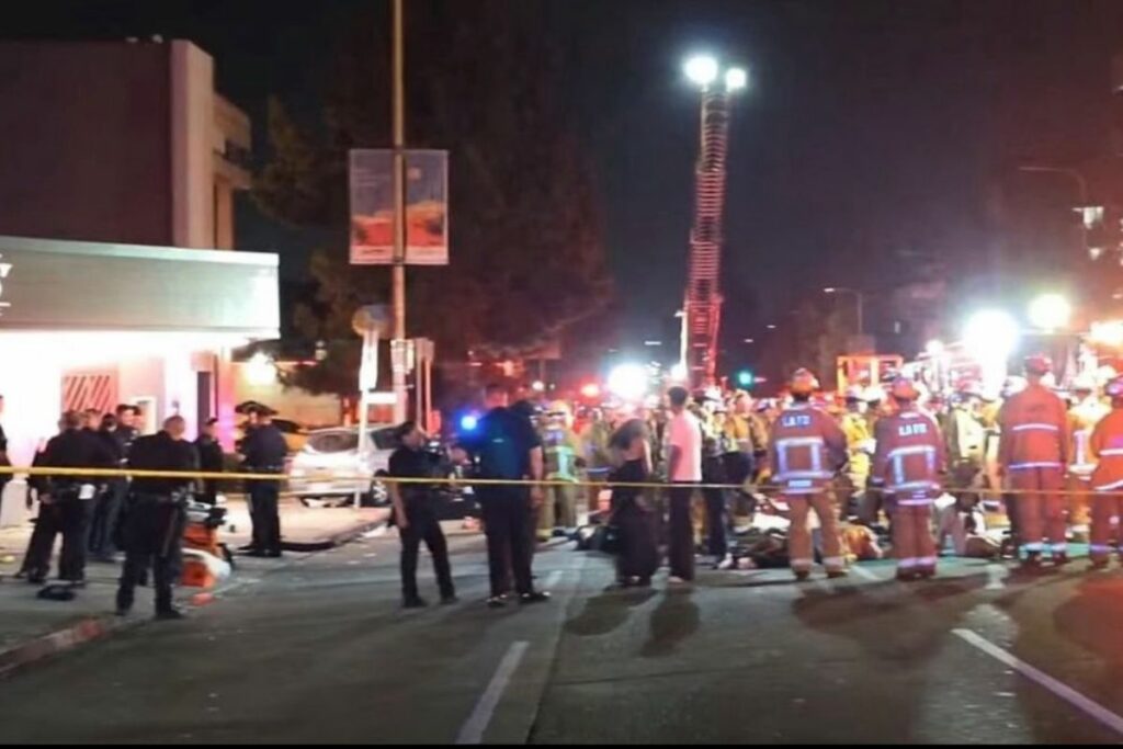 Las autoridades investigan las causas del atropello en San Mónica, Los Ángeles.