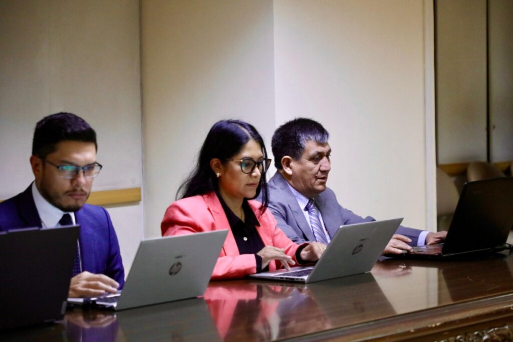 Fiscalía en la audiencia del caso En Familia que se realizó en la Corte Nacional de Justicia.