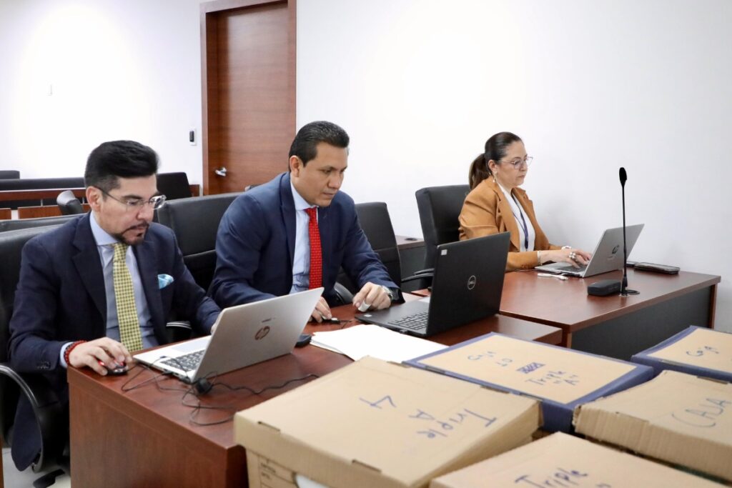 Audiencia del caso Triple A en el Complejo Judicial Norte este 16 de julio de 2025.