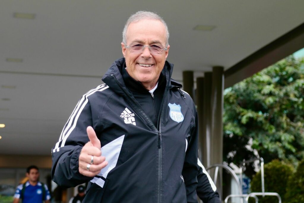 Jorge Célico en su paso por la zona técnica de Emelec en el 2025.