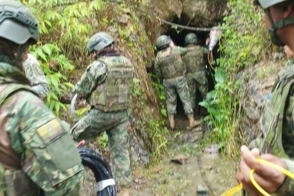 Las bocaminas fueron destruidas de forma controlada con explosivos
