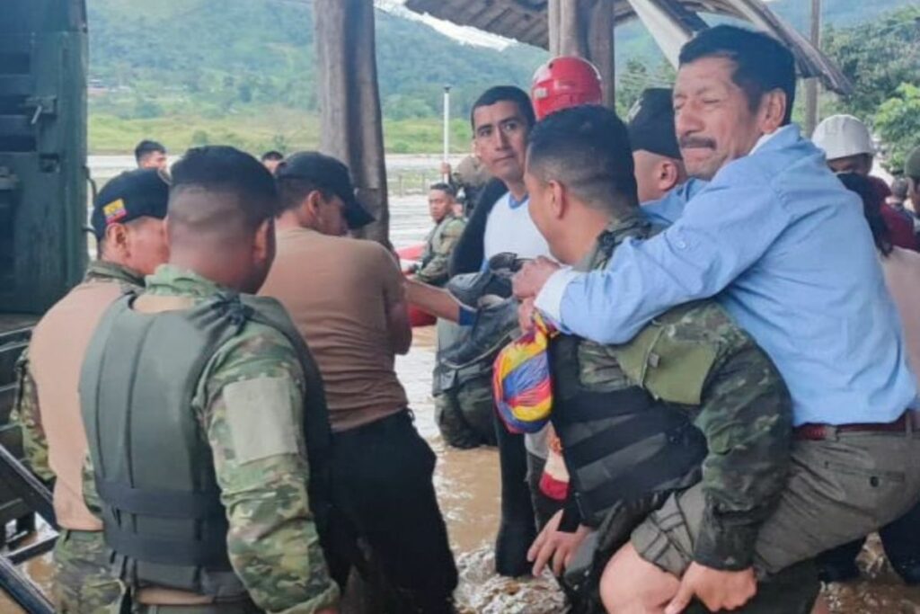 El Ejército se encuentra en zonas afectadas por las lluvias.