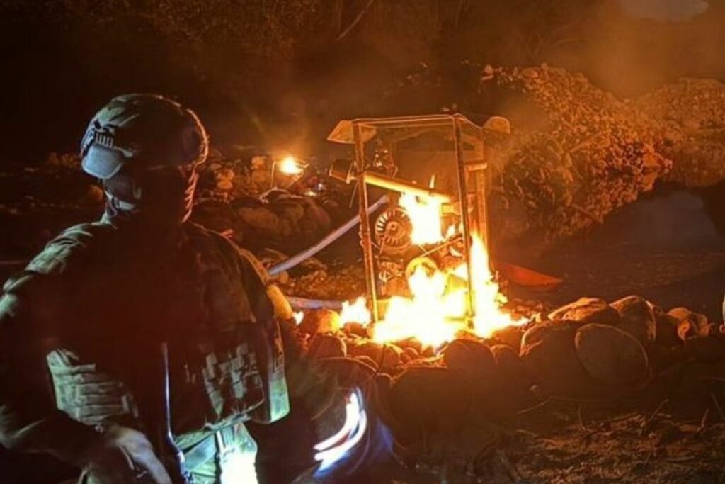 El Bloque de Seguridad ya ha destruido varios campamentos de supuesta minería ilegal, como en Loja.