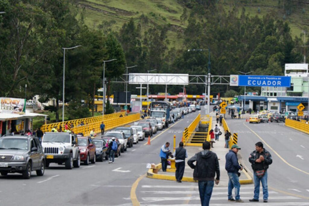 Imagen de archivo de la frontera con Colombia, en Carchi.