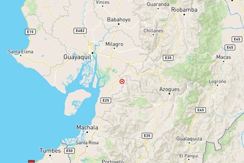 Un temblor se registró cerca de Naranjal.