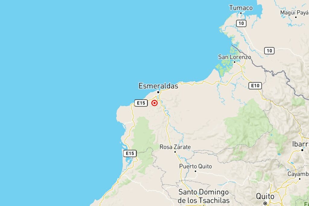 Un temblor se sintió en Esmeraldas este martes.