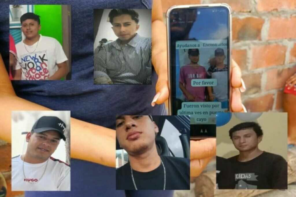 Cinco jóvenes desaparecieron el 6 de julio.