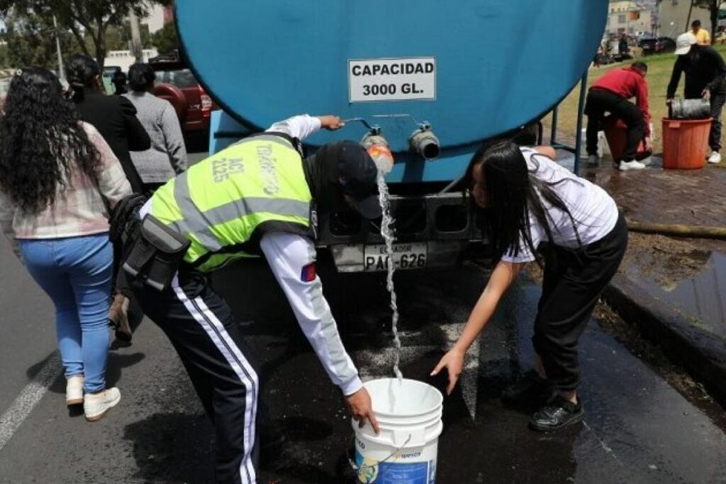 La problemática de la falta de agua en el sur de Quito comenzó el 9 de julio