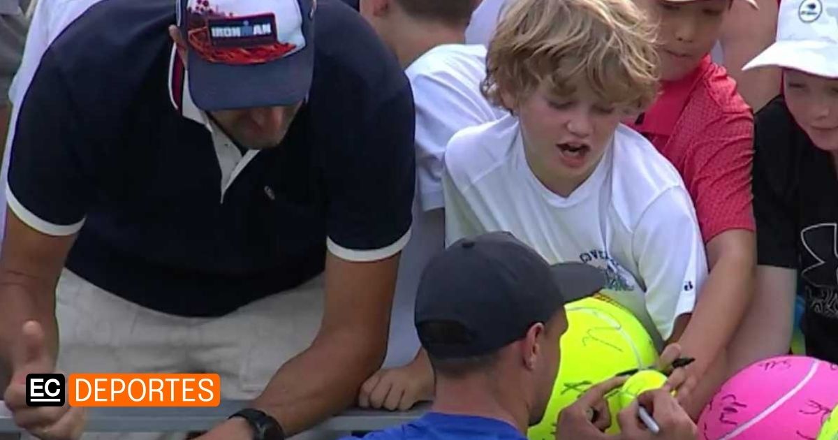 (Video) Empresario le arrebata regalo a niño en el US Open