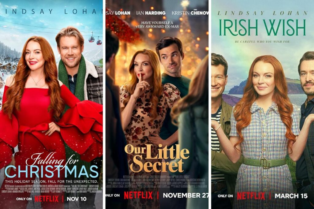Las tres películas que Lohan hizo con Netflix.