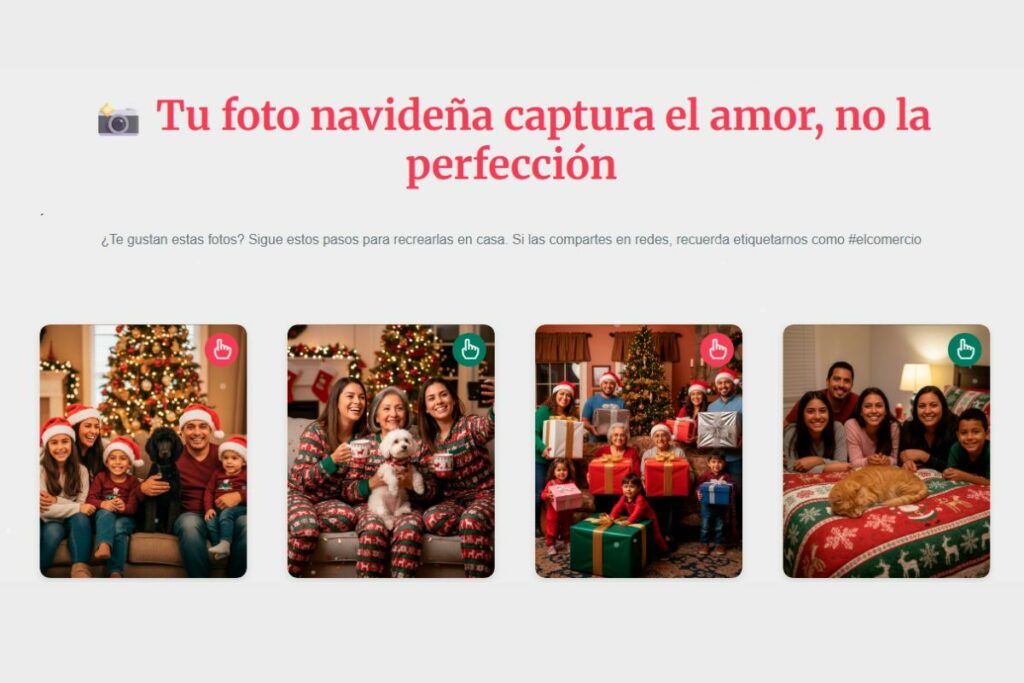 Sección fotos del especial navideño.
