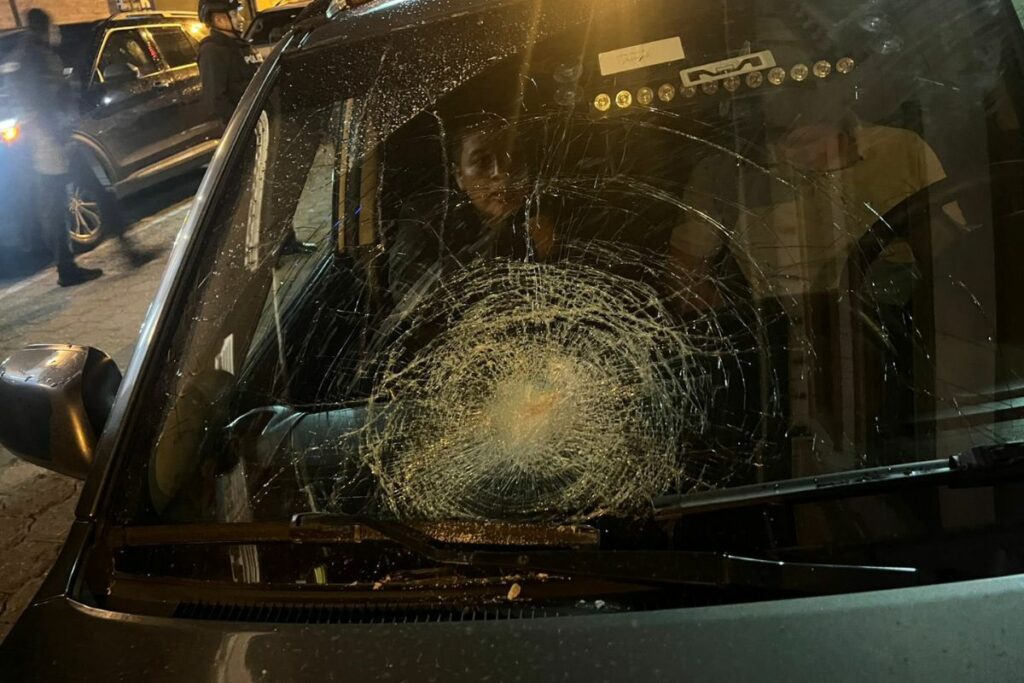 Daniel Noboa compartió fotos del ataque a convoy que fue a Imbabura en el paro.