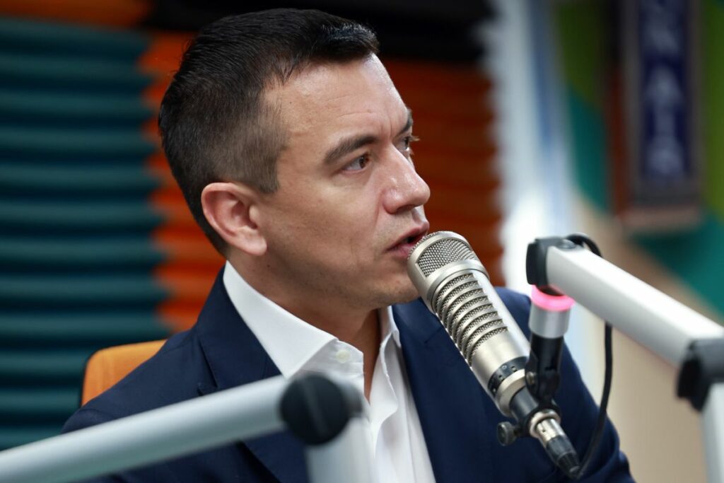 Daniel Noboa se refirió a la situación del IESS.